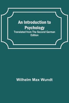 portada An Introduction to Psychology; Translated from the Second German Edition (in English)