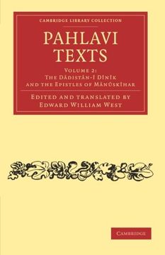 portada Pahlavi Texts 5 Volume Set: Pahlavi Texts - Volume 2 (Cambridge Library Collection - Religion) (in English)