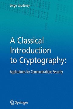 portada a classical introduction to cryptography: applications for communications security (en Inglés)