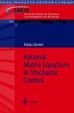 portada rational matrix equations in stochastic control (en Inglés)