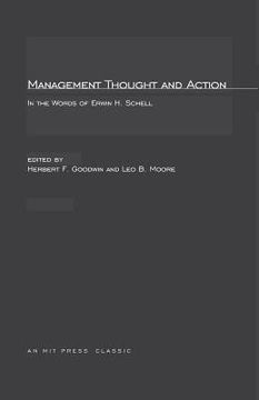 portada management thought and action in the words of erwin h. schell (in English)