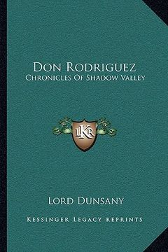 portada don rodriguez: chronicles of shadow valley (en Inglés)