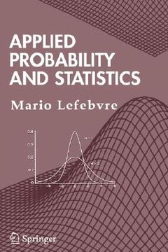 portada applied probability and statistics (en Inglés)