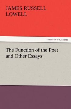 portada the function of the poet and other essays (en Inglés)