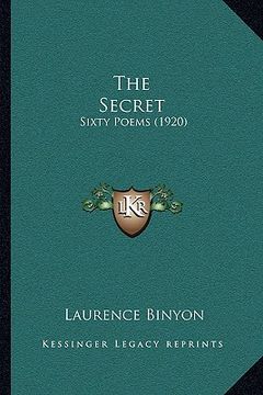 portada the secret: sixty poems (1920) (en Inglés)