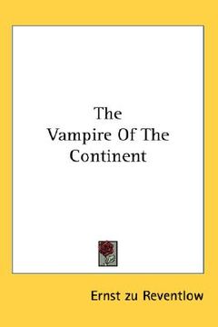 portada the vampire of the continent (en Inglés)
