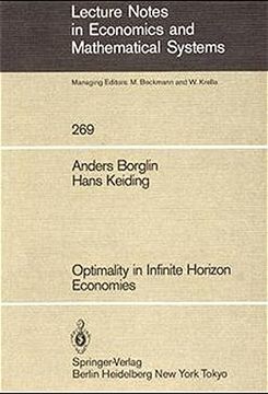 portada optimality in infinite horizon economies (en Inglés)