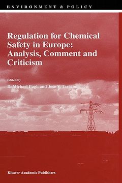 portada regulation for chemical safety in europe: analysis, comment and criticism (en Inglés)