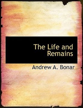 portada the life and remains (en Inglés)