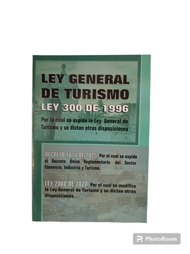 portada LEY GENERAL DE TURISMO (in Spanish)