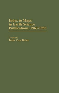 portada Index to Maps in Earth Science Publications, 1963-1983. (en Inglés)