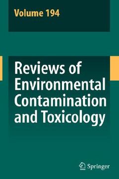 portada reviews of environmental contamination and toxicology 194 (en Inglés)