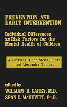 portada Prevention and Early Intervention (in English)