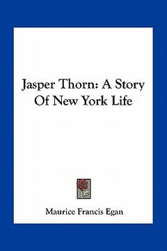 portada jasper thorn: a story of new york life (in English)