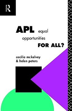 portada apl: equal opportunities for all? (en Inglés)