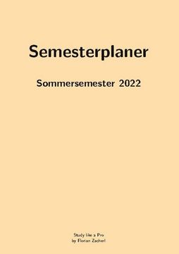 portada Pro-Semesterplaner (l, Beige) (in German)
