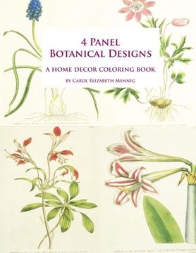 portada 4 Panel Botanical Designs: A Home Decor Coloring Book