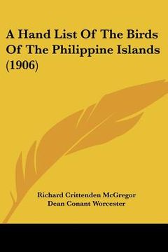 portada a hand list of the birds of the philippine islands (1906) (en Inglés)