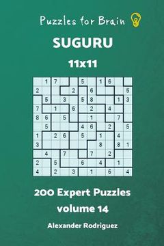 portada Puzzles for Brain Suguru - 200 Expert 11x11 vol.14 (en Inglés)