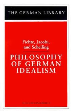 portada philosophy of german idealism (en Inglés)