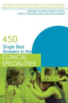 portada 450 Single Best Answers in the Clinical Specialities (in English)