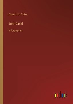 portada Just David: in large print (in English)