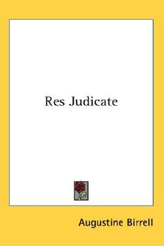 portada res judicate (en Inglés)