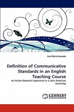 portada definition of communicative standards in an english teaching course