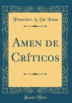 portada Amen de Críticos (Classic Reprint)