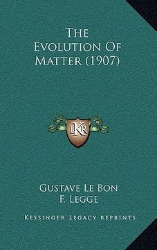 portada the evolution of matter (1907) (en Inglés)