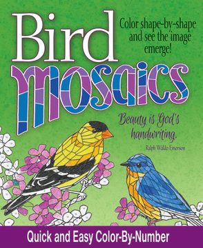 portada Bird Mosaics: Quick and Easy Color-By-Number (en Inglés)