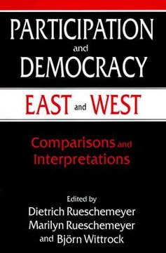 portada participation and democracy east and west: comparisons and interpretations (en Inglés)