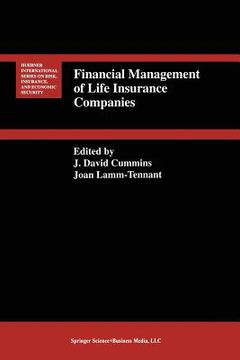 portada Financial Management of Life Insurance Companies (en Inglés)