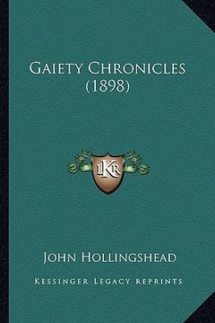 portada gaiety chronicles (1898) (en Inglés)