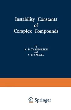 portada Instability Constants of Complex Compounds