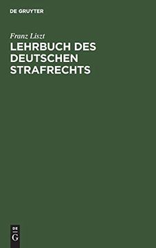 portada Lehrbuch des Deutschen Strafrechts 