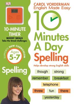 portada 10 Minutes a day Spelling Ks1: Carol Vorderman (Carol Vorderman's English Made Easy) (en Inglés)
