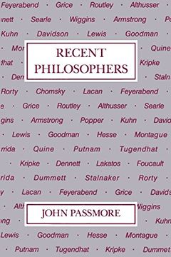 portada Recent Philosophers (en Inglés)