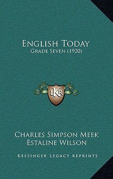 portada english today: grade seven (1920) (in English)