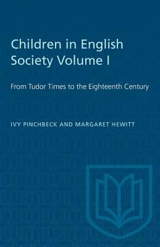 portada Children in English Society Volume I: From Tudor Times to the Eighteenth Century