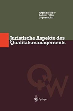 portada Juristische Aspekte des Qualitätsmanagements (en Alemán)