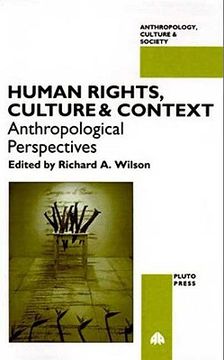 portada human rights, culture and context: anthropological perspectives (en Inglés)