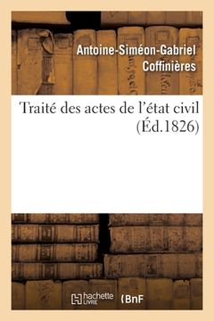 portada Traité Des Actes de l'État Civil (in French)