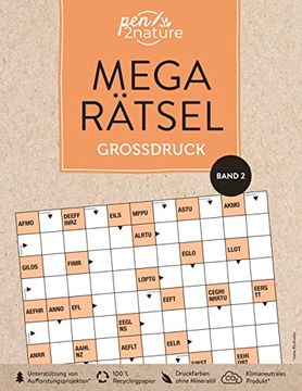 portada Mega-Rätsel Großdruck - Band 2 | Bunter Rätselmix in Großschrift (en Alemán)