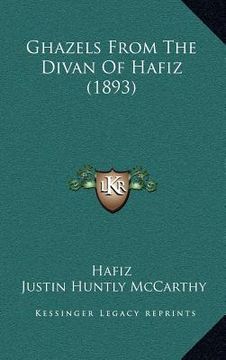 portada ghazels from the divan of hafiz (1893)