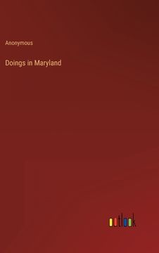 portada Doings in Maryland (in English)