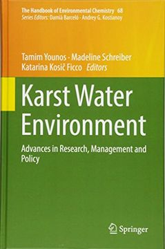 portada Karst Water Environment: Advances in Research, Management and Policy (The Handbook of Environmental Chemistry) 