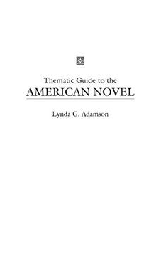 portada Thematic Guide to the American Novel (en Inglés)