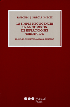 portada La Simple Negligencia En La Comisión De Infracciones Tributarias