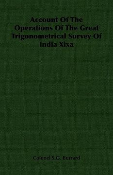 portada account of the operations of the great trigonometrical survey of india xixa (in English)